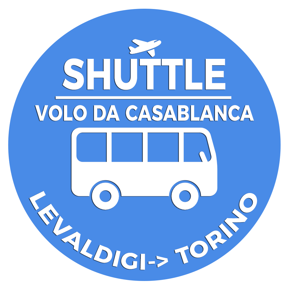 Shuttle Mano Autobus Navetta Cuneo Torino Lingotto Volo da Casablanca